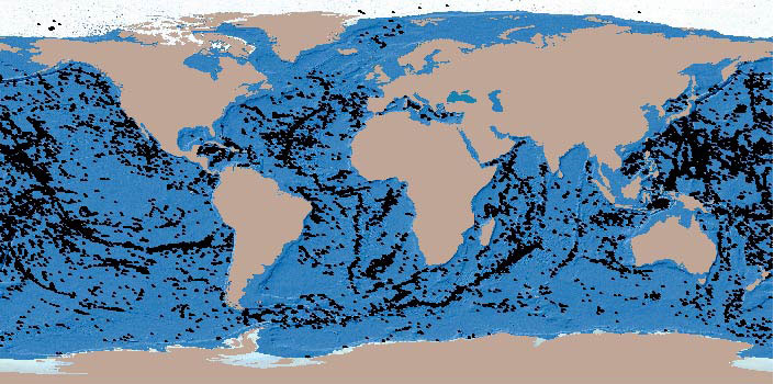 Seamount map