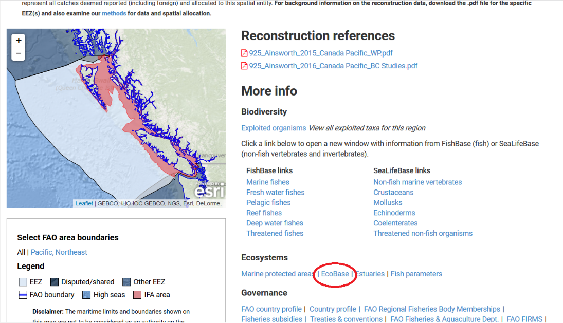 Example with the EEZ Canada (Pacific).