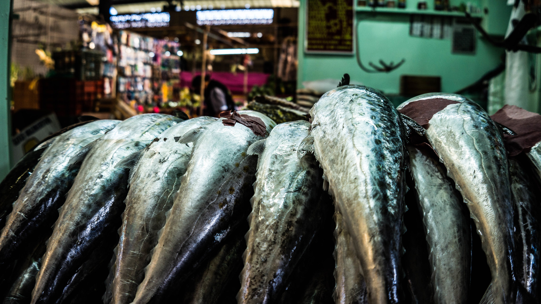 Fish at the Cholula market. Photo by Giulian Frisoni, Flickr.
