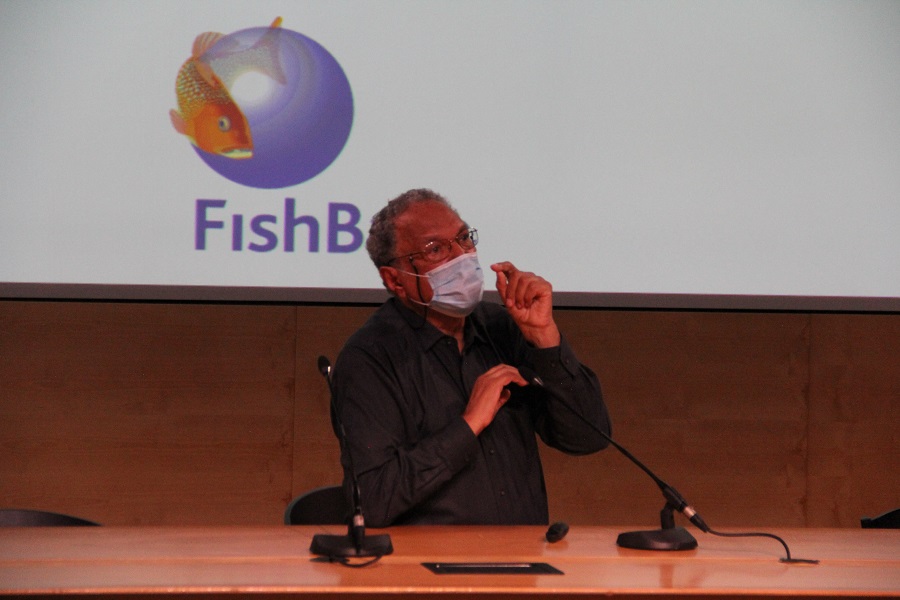 Daniel Pauly at the FishBase and SeaLifeBase Symposium in Paris, September 6, 2021.