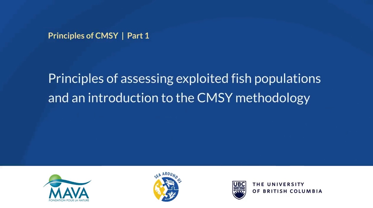 Video tutorials of CMSY stock assessment method now freely available