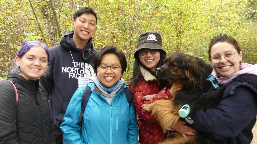 Melanie Warren, Matthew Shang, Elaine Chu, Chengpu Jiang, Mica Smith and Theo