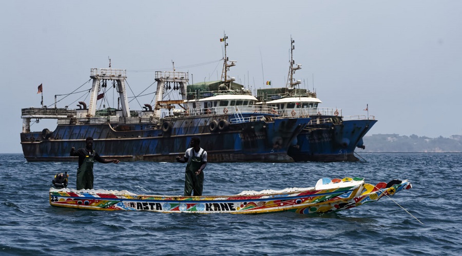 Industrial fishing vessels, Dakar, June 2023