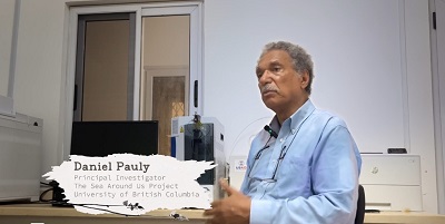 The Sea Around Us PI, Dr. Daniel Pauly, in City of Shells. Image by Mike Sakas.